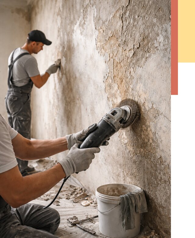 Снятие и удаление краски со стен в Лыткарино от 2151 руб. — ОТДЕЛОЧНИК-Лтк