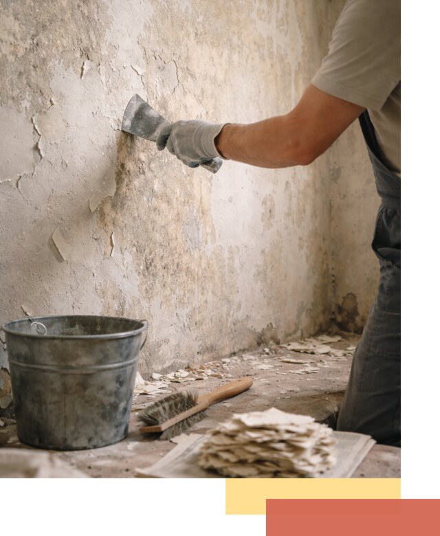 Удаление старой краски со стен в Лыткарино качественно и быстро