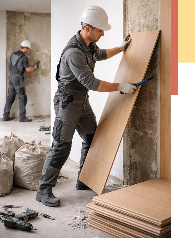 Демонтаж стеновых панелей в Лыткарино от 3585 руб. за м² быстро и недорого | ОТДЕЛОЧНИК-Лтк