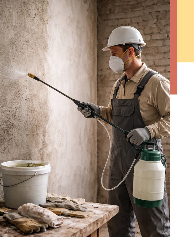 Антисептическая обработка стен в Лыткарино от 1229 руб. — быстро и недорого | ОТДЕЛОЧНИК-Лтк