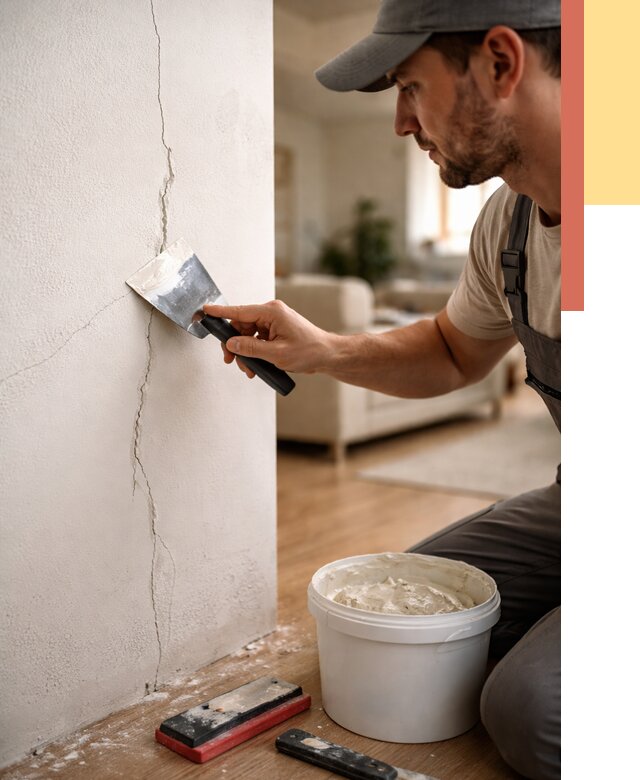 Заделка трещин и сколов в Лыткарино от 2510 руб. — быстро и недорого | ОТДЕЛОЧНИК-Лтк