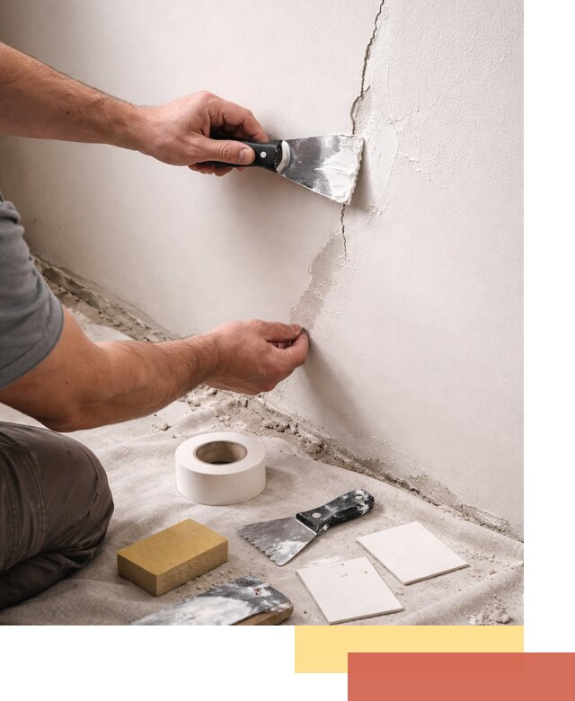 Заделка трещин и сколов в стенах и потолках в Лыткарино