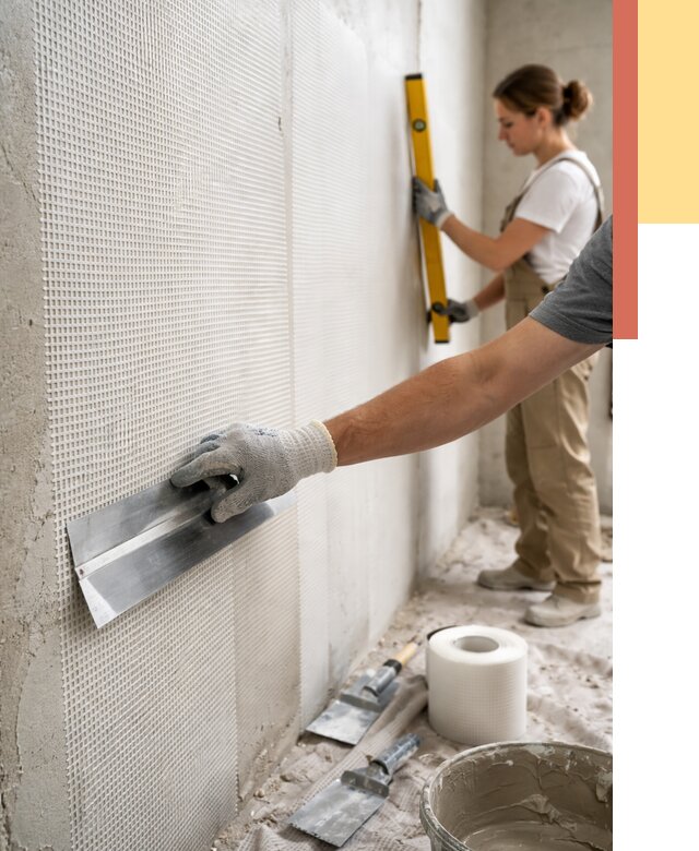 Армирование стен стеклосеткой в Лыткарино от 3278 руб. под ключ | ОТДЕЛОЧНИК-Лтк