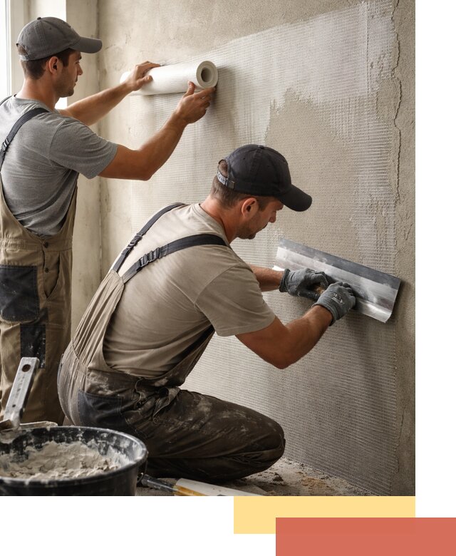 Армирование стен стеклосеткой в Лыткарино для прочной отделки