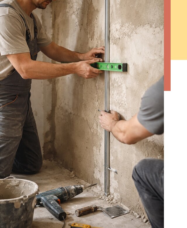 Установка штукатурных маяков в Лыткарино от 7170 руб. — быстро и недорого | ОТДЕЛОЧНИК-Лтк