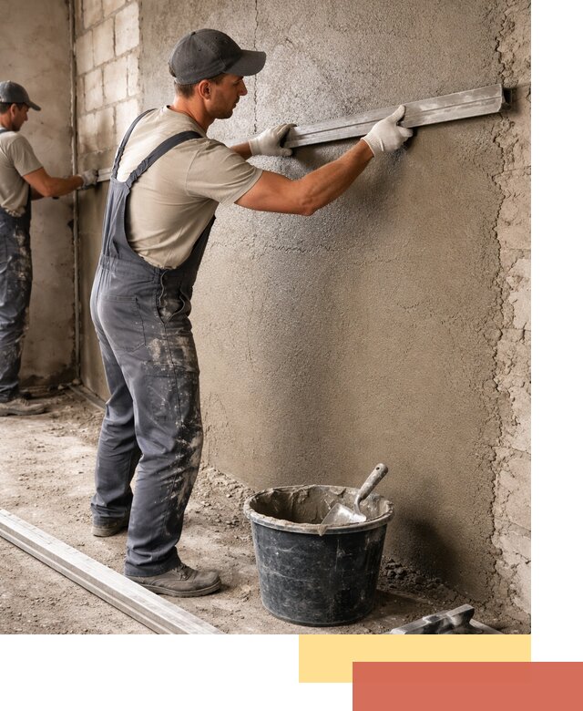 Штукатурка стен цементно-песчаная в Лыткарино профессионально