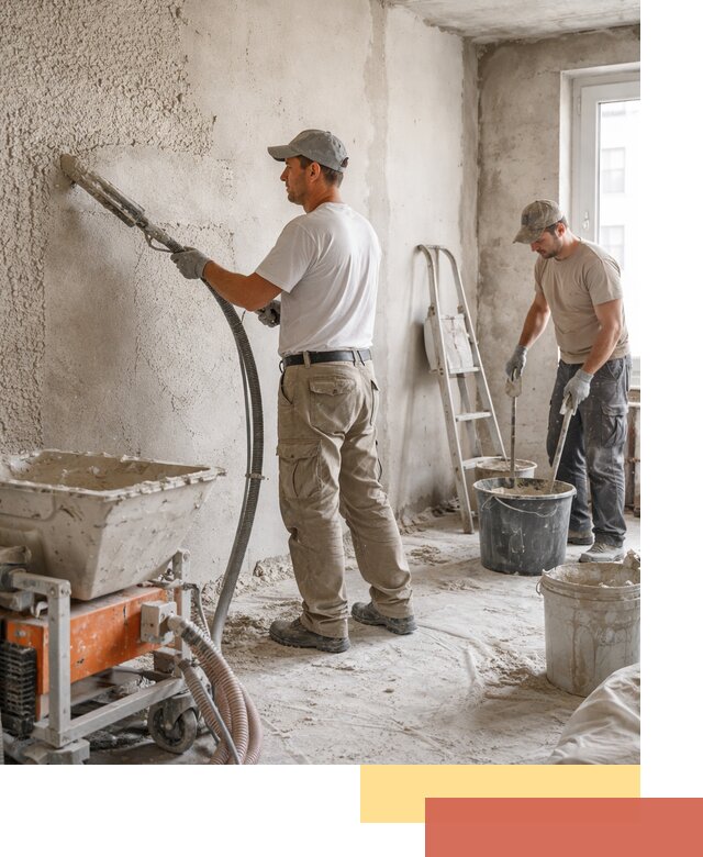 Машинная штукатурка стен в Лыткарино — быстро и качественно