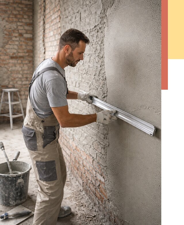 Штукатурка кирпичных стен в Лыткарино от 4609 руб/м2 — быстро и недорого | ОТДЕЛОЧНИК-Лтк