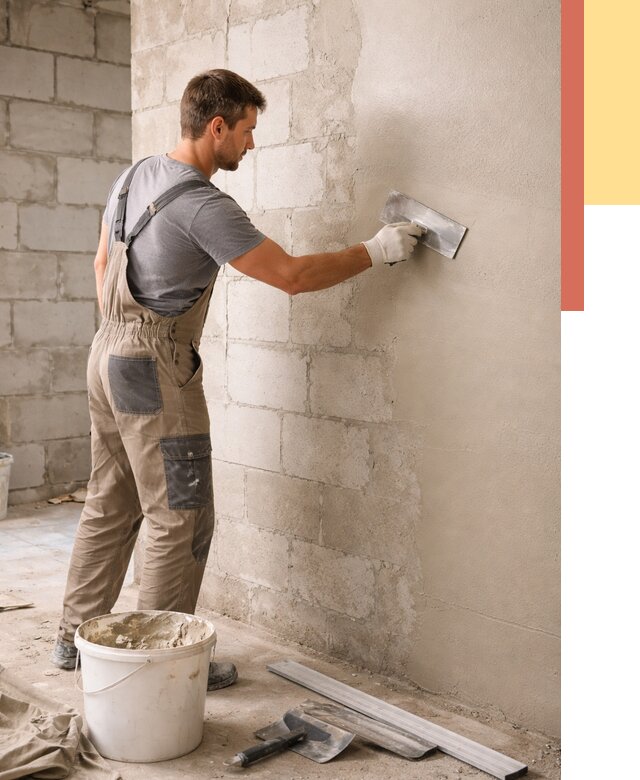 Штукатурка стен из газобетона в Лыткарино от 2151 руб./м2 — быстро и недорого | ОТДЕЛОЧНИК-Лтк