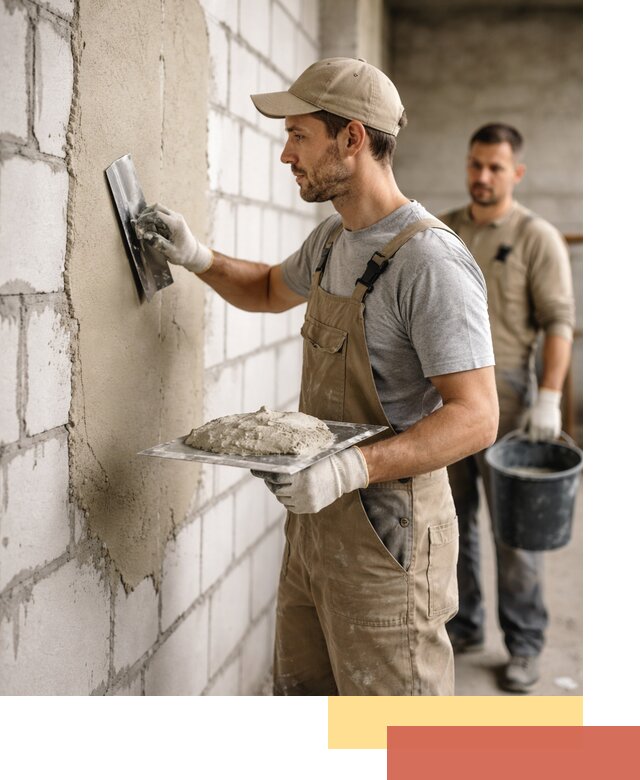 Штукатурка стен из газобетона в Лыткарино под ключ