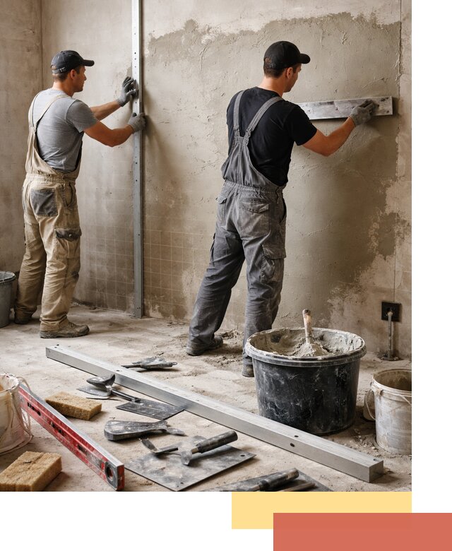 Профессиональная штукатурка стен под плитку в Лыткарино