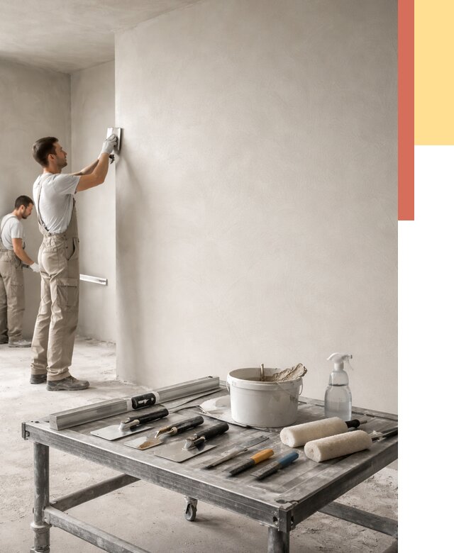 Штукатурка стен под покраску в Лыткарино от 4609 руб./м² — качественно и недорого | ОТДЕЛОЧНИК-Лтк