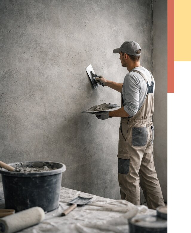 Декоративная штукатурка под бетон в Лыткарино от 2561 руб./м² — нанесение под ключ | ОТДЕЛОЧНИК-Лтк