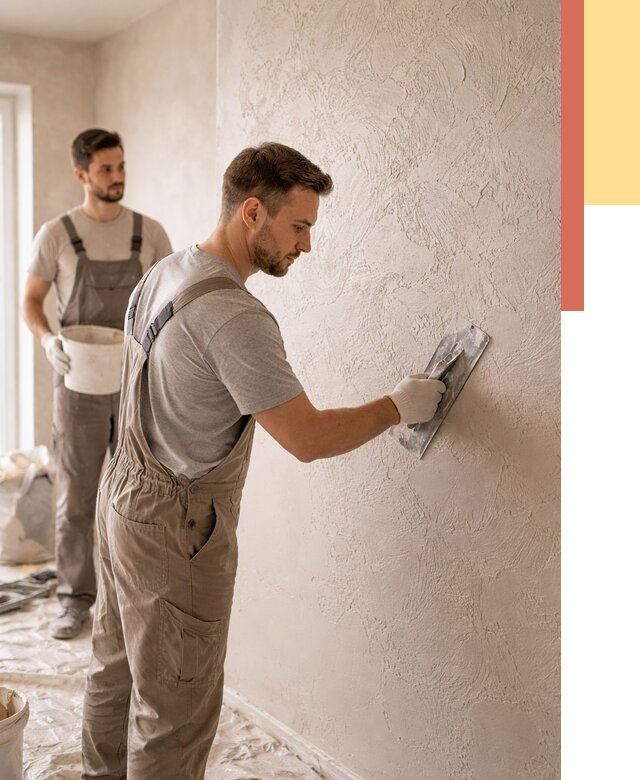 Фактурная штукатурка стен в Лыткарино от 4302 руб./м² — заказать под ключ | ОТДЕЛОЧНИК-Лтк