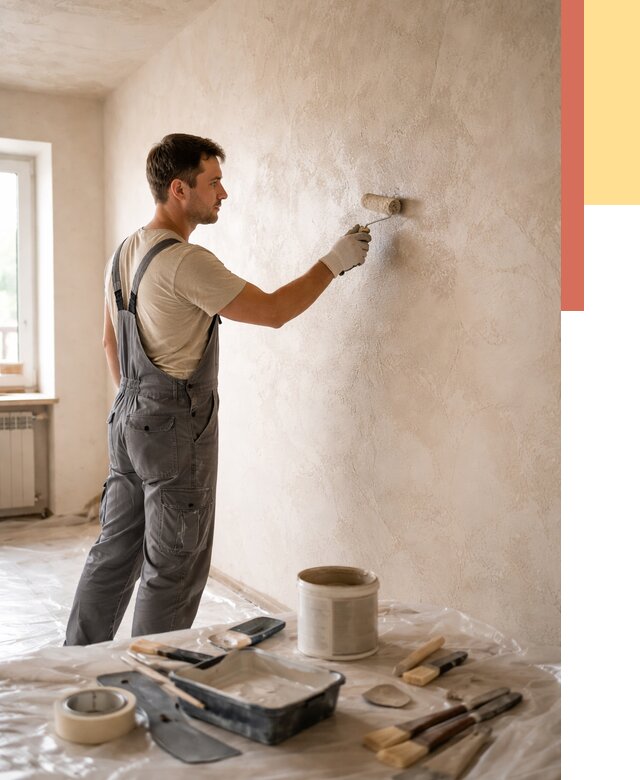 Нанесение лессирующей краски по декоративке в Лыткарино от 1793 руб. | ОТДЕЛОЧНИК-Лтк