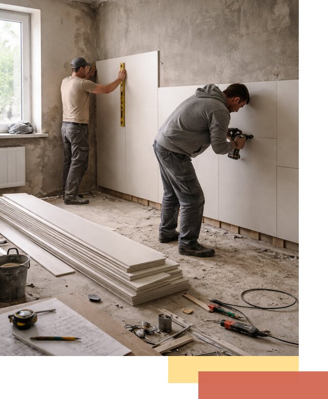 Монтаж ПВХ панелей на стены в Лыткарино качественно и быстро