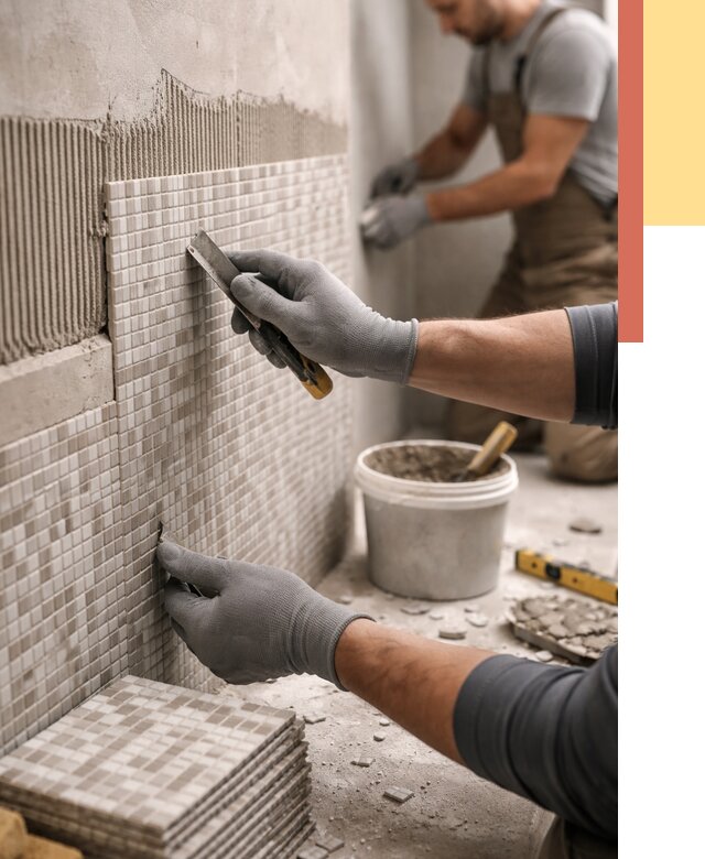 Облицовка стен мозаикой в Лыткарино от 3278 руб/м2 — укладка мозаики на стены | ОТДЕЛОЧНИК-Лтк