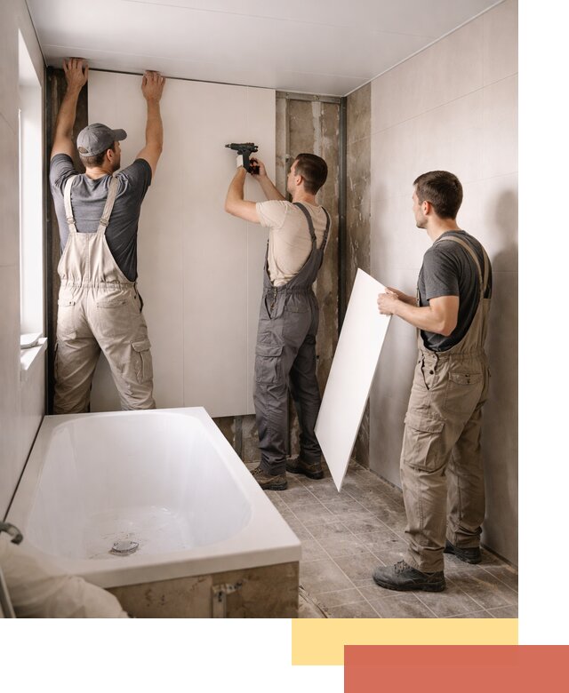 Отделка ванной панели ПВХ профессионально в Лыткарино