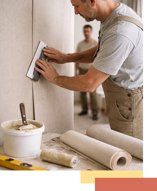 Поклейка текстильных обоев в Лыткарино профессионально и аккуратно