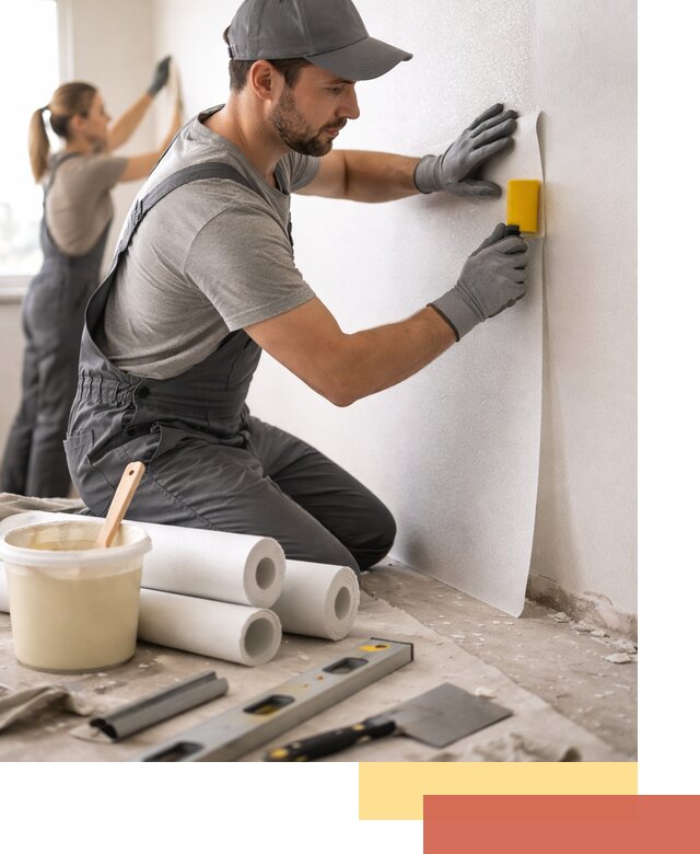 Поклейка стеклообоев профессионально в Лыткарино