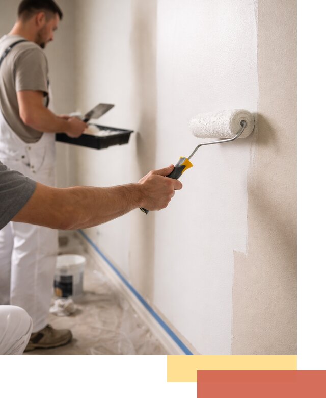 Покраска стен акриловой краской профессионально в Лыткарино