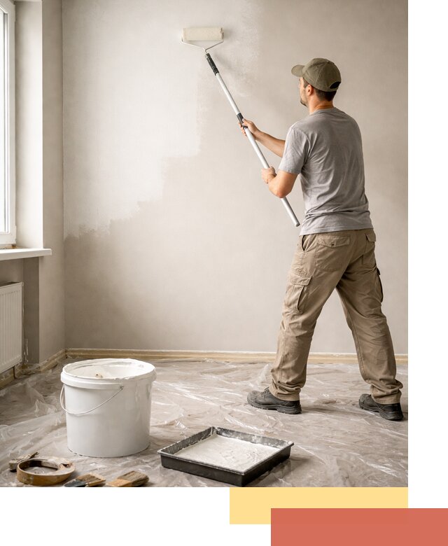 Покраска стен латексной краской в Лыткарино качественно и быстро