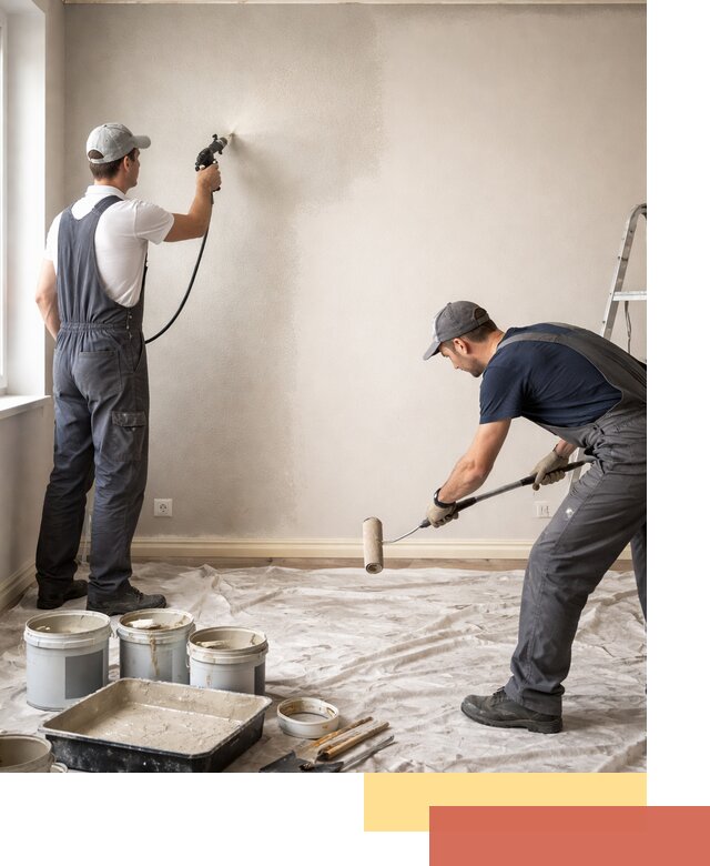 Покраска стен моющейся краской и защита поверхностей в Лыткарино