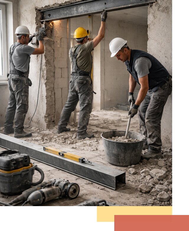 Создание проемов в стенах и несущих конструкциях в Лыткарино