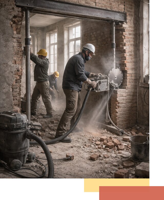 Прорезка проема в стене под дверной или оконный проем в Лыткарино