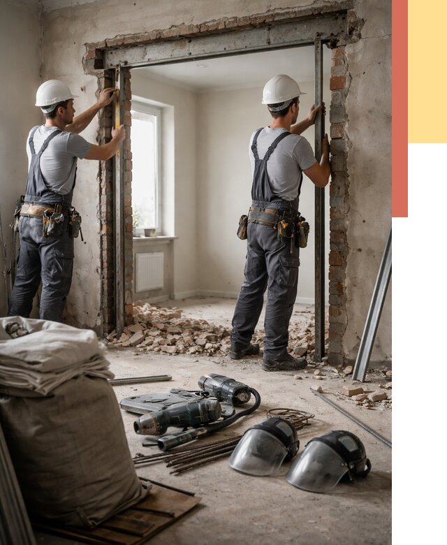 Расширение дверного проема в Лыткарино от 12804 руб. под ключ | ОТДЕЛОЧНИК-Лтк