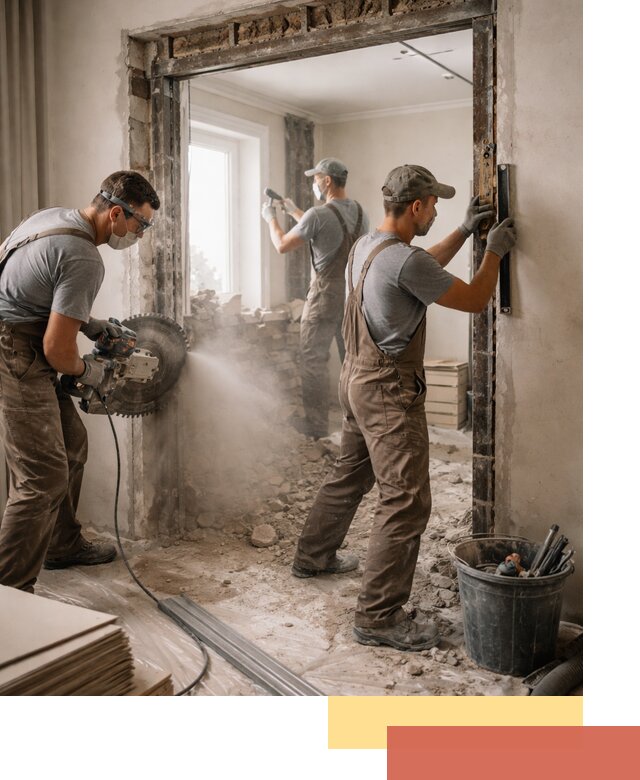 Расширение дверного проема под установку новой двери в Лыткарино