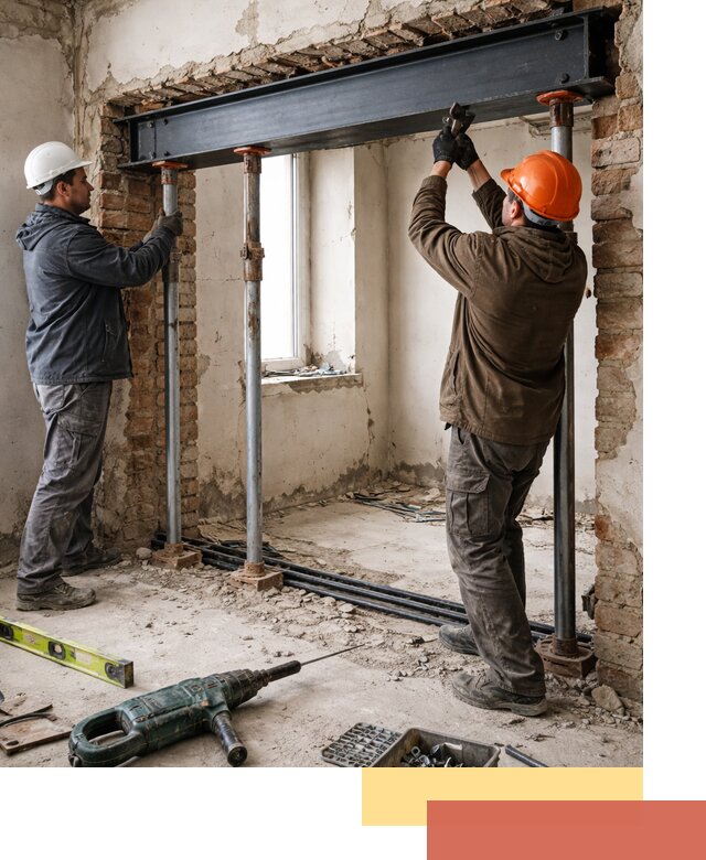 Усиление проема в стене в Лыткарино для расширения и безопасности