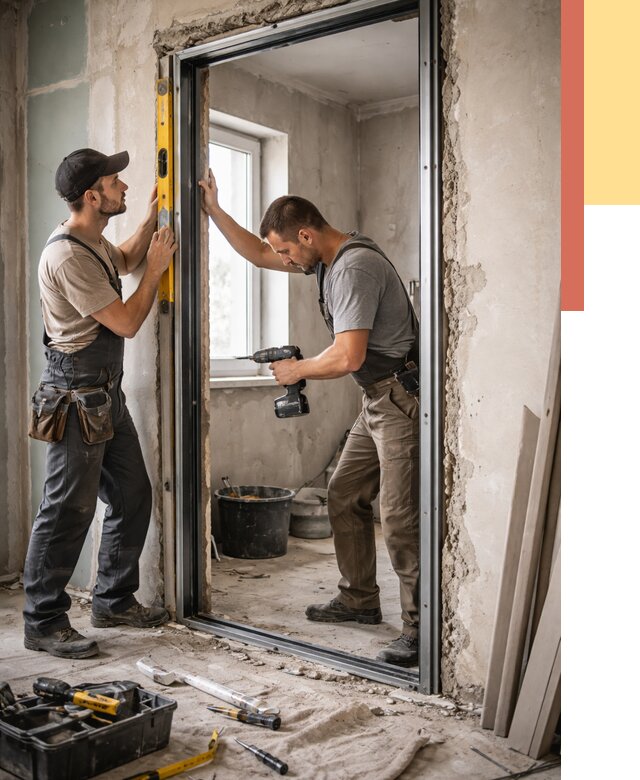 Закладка дверного проема в Лыткарино от 3585 руб. — быстро и недорого | ОТДЕЛОЧНИК-Лтк