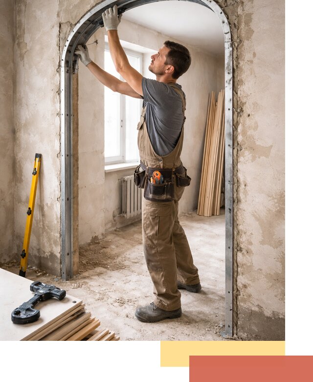 Устройство арочного проема в Лыткарино под ключ