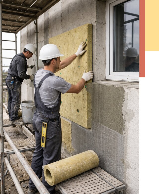 Утепление стен в Лыткарино от 4404 руб. под ключ — быстро и недорого | ОТДЕЛОЧНИК-Лтк