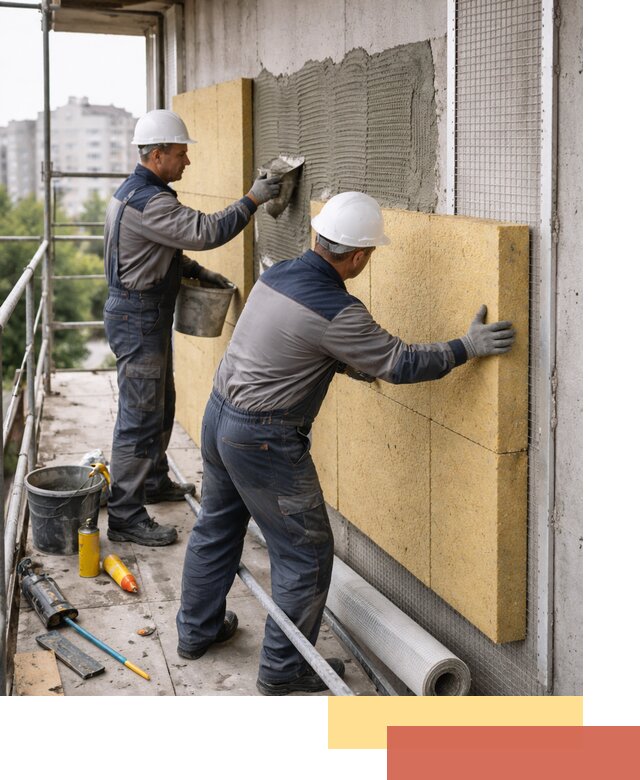 Утепление стен зданий и домов в Лыткарино качественно и надежно