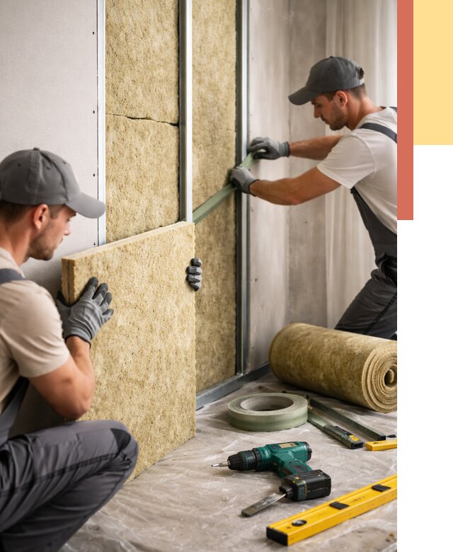 Шумоизоляция стен в Лыткарино под ключ от 1895 руб. | ОТДЕЛОЧНИК-Лтк