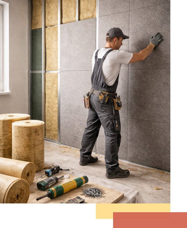 Профессиональная шумоизоляция стен в Лыткарино для квартиры и офиса