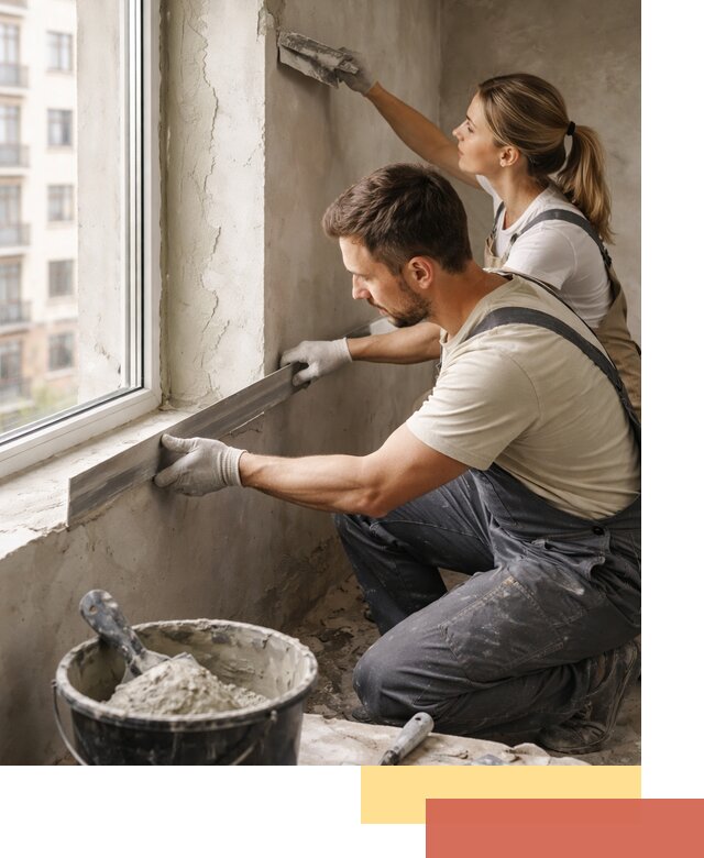 Штукатурка откосов дверей и окон профессионально в Лыткарино