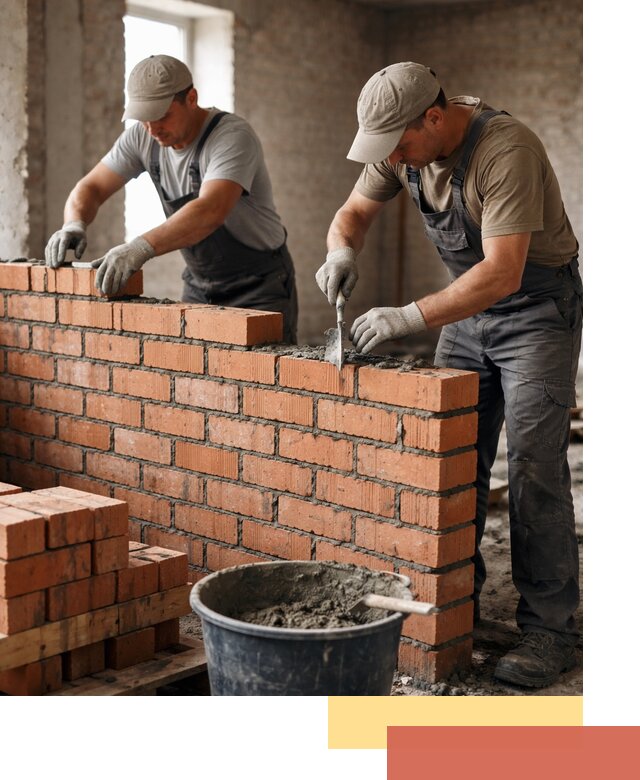 Кладка кирпичных перегородок под ключ в Лыткарино