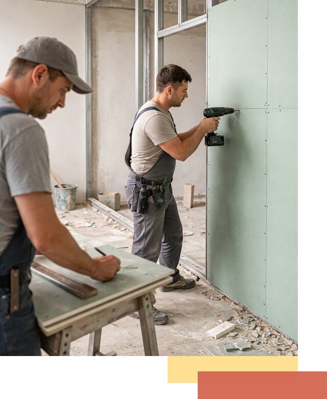 Перегородки из влагостойкого гипсокартона под ключ в Лыткарино