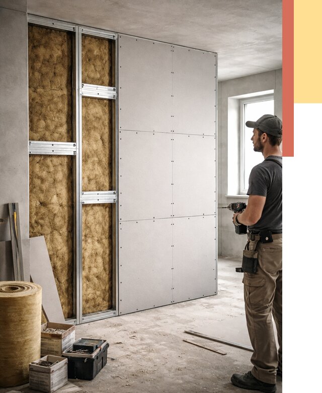 Усиленная перегородка под навеску в Лыткарино от 13111 руб. — монтаж под ключ | ОТДЕЛОЧНИК-Лтк