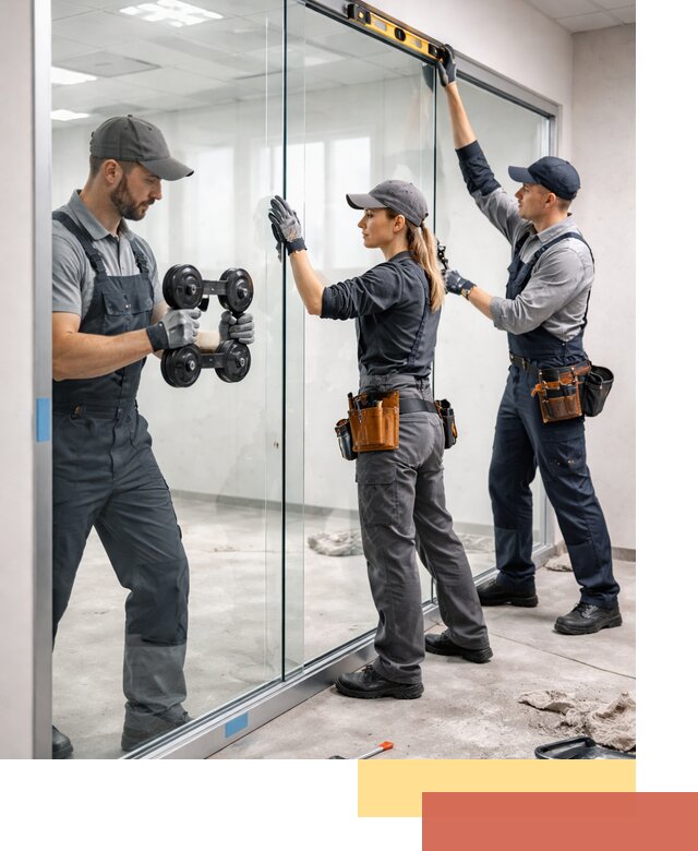 Профессиональный монтаж стеклянных перегородок в Лыткарино