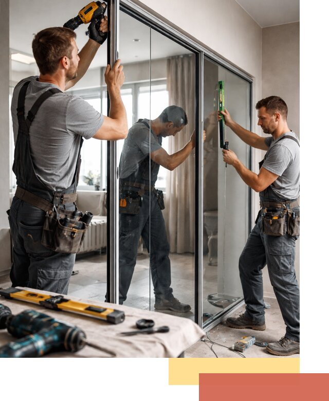 Каркасные стеклянные перегородки под ключ в Лыткарино