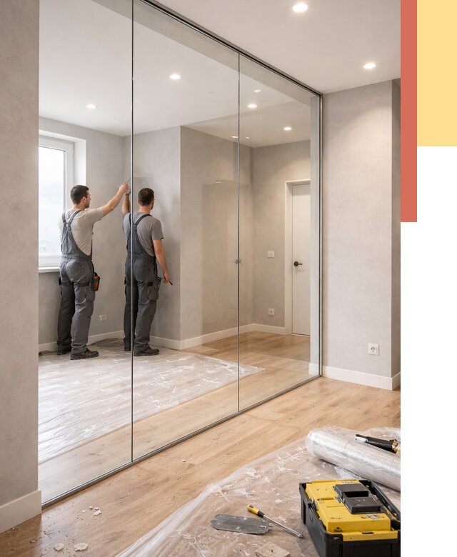 Безрамные стеклянные перегородки в Лыткарино — монтаж от 9731 руб. | ОТДЕЛОЧНИК-Лтк