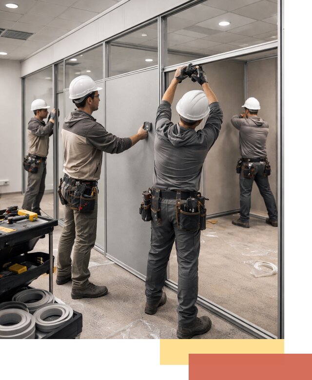 Мобильные офисные перегородки под ключ в Лыткарино