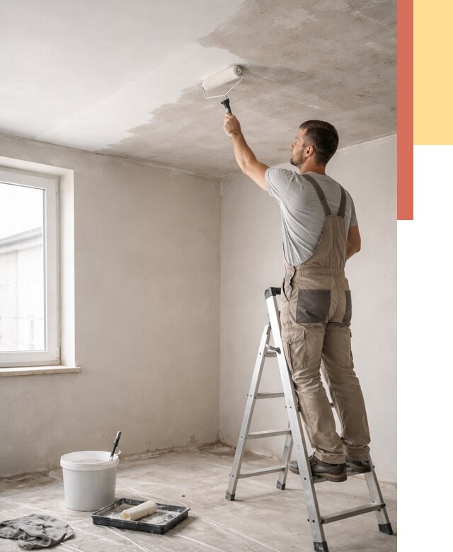 Грунтовка потолка в Лыткарино от 2561 руб. — быстро и недорого | ОТДЕЛОЧНИК-Лтк