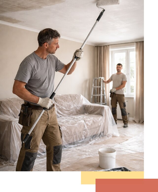 Грунтовка потолка в Лыткарино — подготовка под покраску и отделку