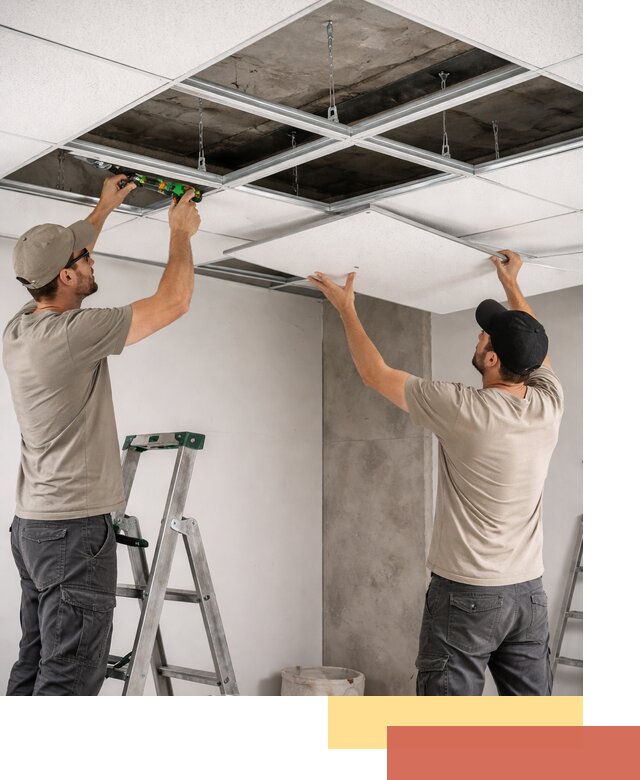 Монтаж потолка Армстронг под ключ в Лыткарино