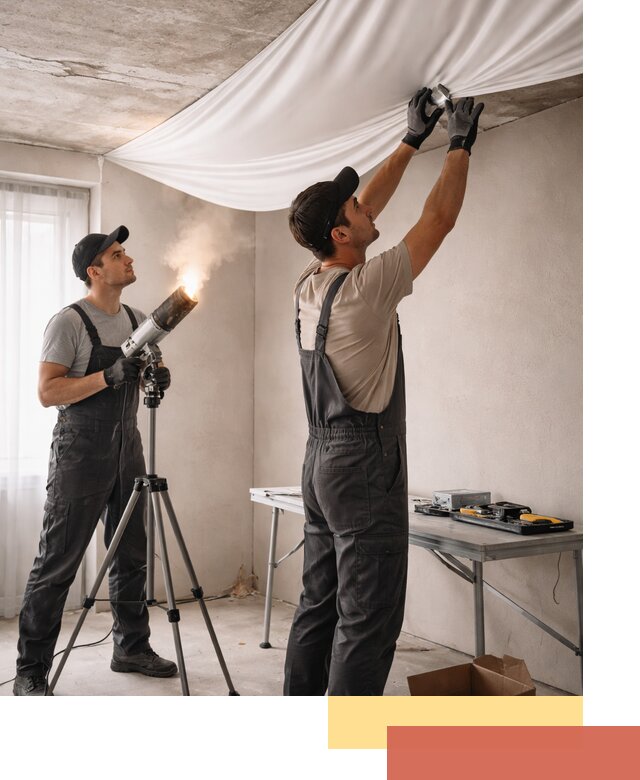 Установка натяжного потолка под ключ в Лыткарино